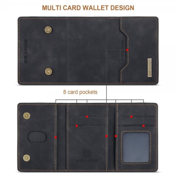 Dg.Ming iPhone 15 Pro Max Deksel M2 Series Avtakbart Kortholder Svart
