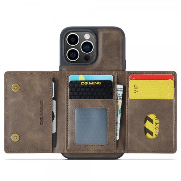 Dg.Ming iPhone 15 Pro Max Deksel M5 Series Avtakbart Kortholder Kaffe