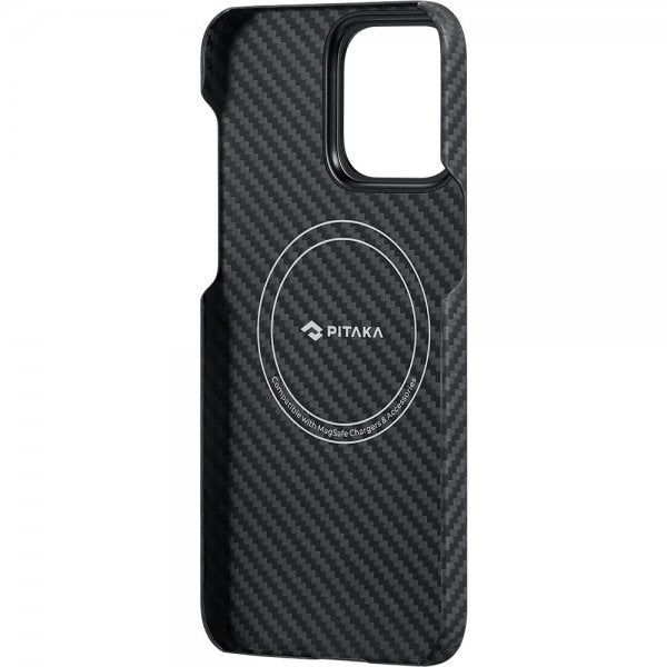 Pitaka iPhone 15 Pro Max Deksel MagEZ Case 4 Black/Grey Twill