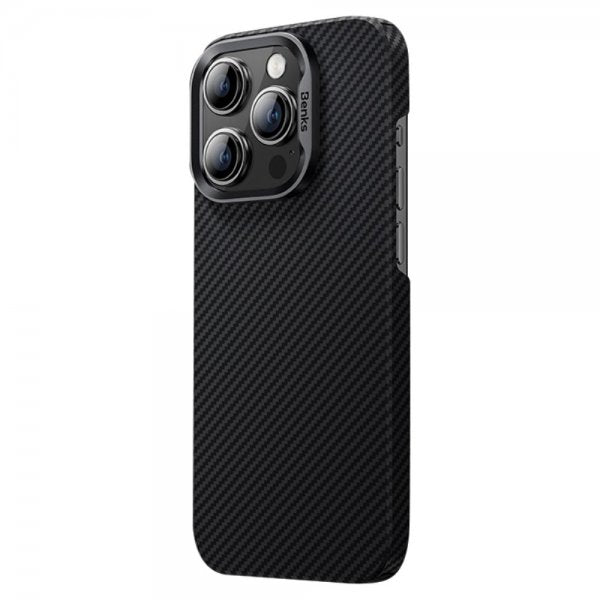 Benks iPhone 15 Pro Max Deksel MagSafe Kevlar Svart
