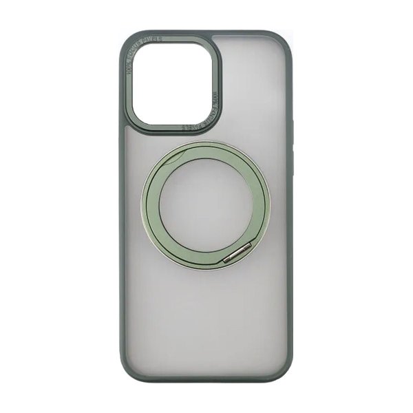 Rvelon iPhone 15 Pro Max Deksel Roterbart Stativ Grønn