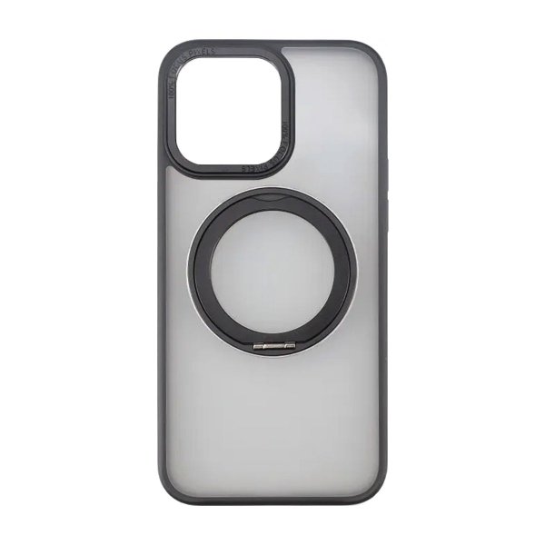 Rvelon iPhone 15 Pro Max Deksel Roterbart Stativ Svart