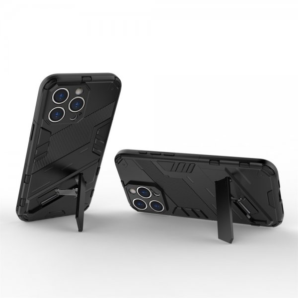 iPhone 15 Pro Max Deksel med Stativ Svart