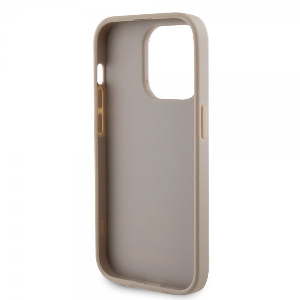 Guess iPhone 15 Pro Max Deksel Metal Logo Strass Gull