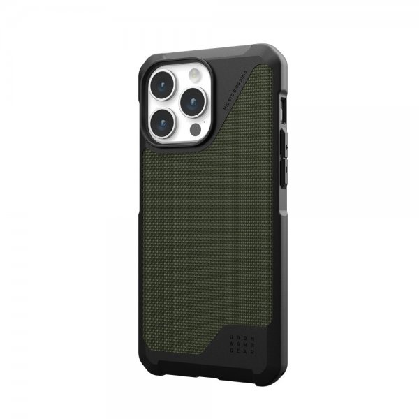 Urban Armor Gear (UAG) iPhone 15 Pro Max Deksel Metropolis LT MagSafe Kevlar Olive
