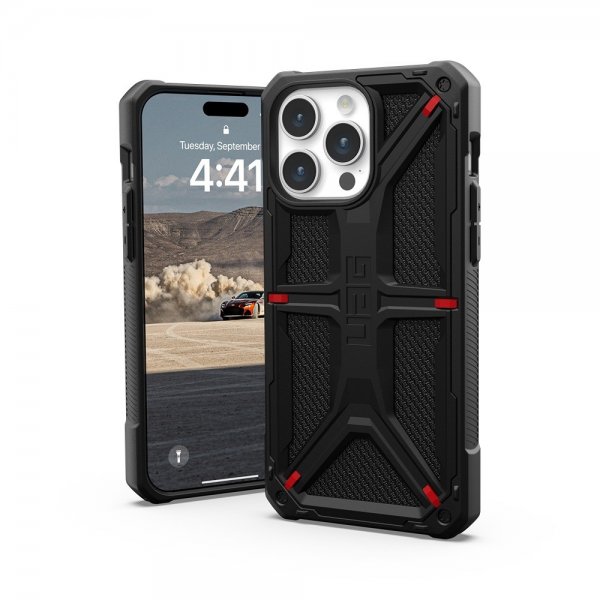 Urban Armor Gear (UAG) iPhone 15 Pro Max Deksel Monarch Kevlar Black
