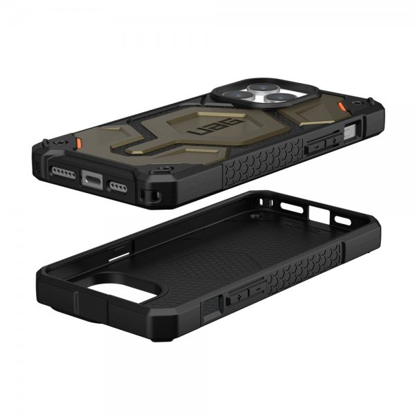Urban Armor Gear (UAG) iPhone 15 Pro Max Deksel Monarch Pro MagSafe Kevlar Element Green