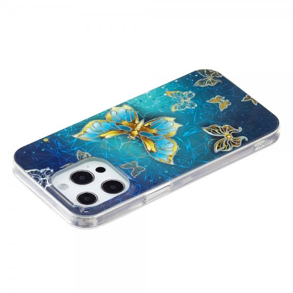 iPhone 15 Pro Max Deksel Motiv Glittersommerfugl