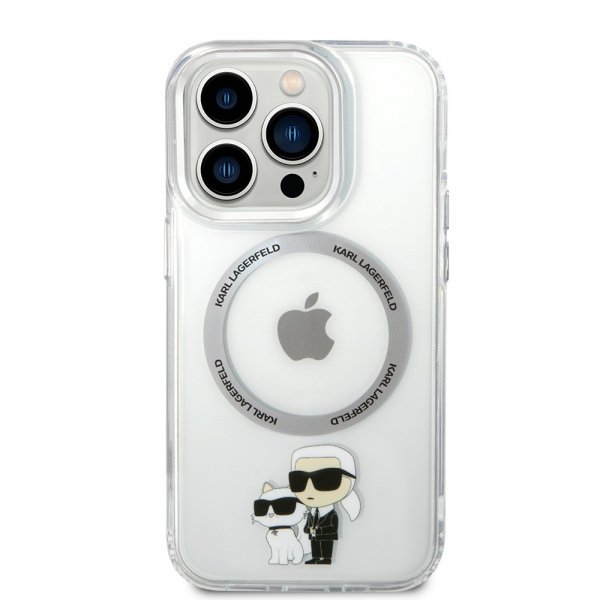Karl Lagerfeld iPhone 15 Pro Max Deksel NFT Karl & Choupette Transparent