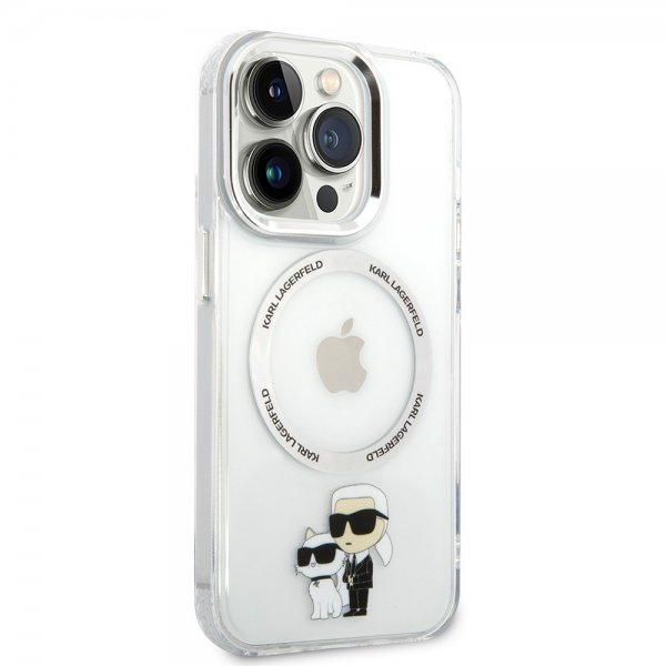 Karl Lagerfeld iPhone 15 Pro Max Deksel NFT Karl & Choupette Transparent