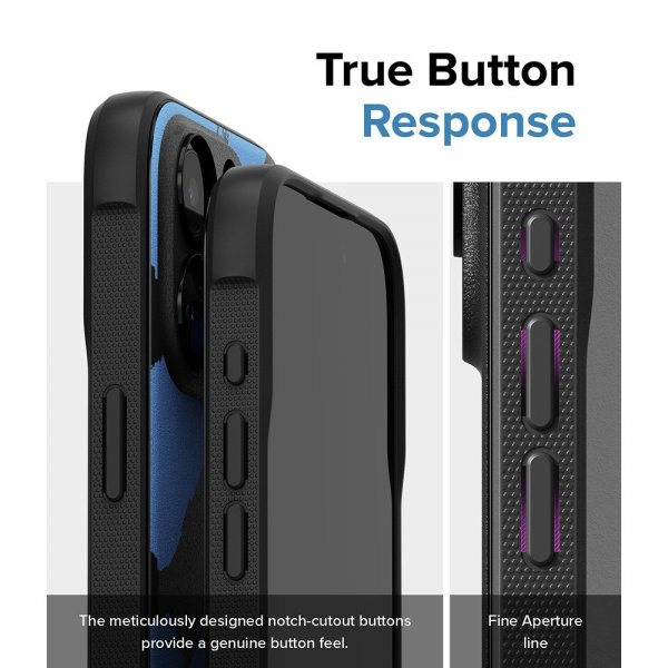 Ringke iPhone 15 Pro Max Deksel Onyx Design Blue Brush