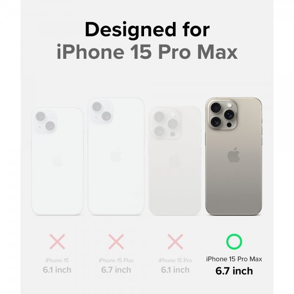 Ringke iPhone 15 Pro Max Deksel Onyx Magnetic Dark Green