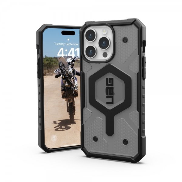 Urban Armor Gear (UAG) iPhone 15 Pro Max Deksel Pathfinder MagSafe Ash