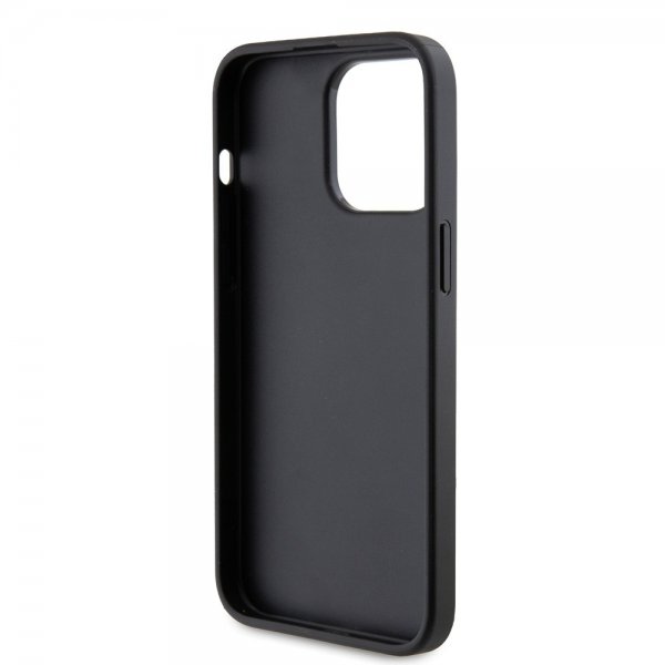 Karl Lagerfeld iPhone 15 Pro Max Deksel Saffiano Double Cardslot Svart