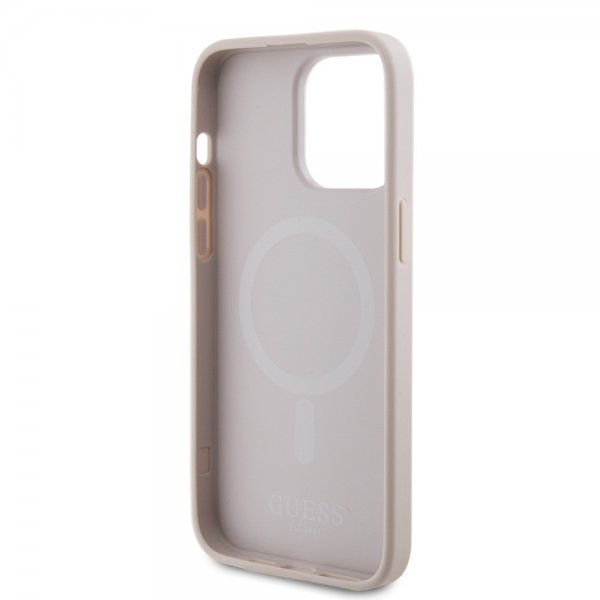 Guess iPhone 15 Pro Max Deksel Saffiano MagSafe Rosa
