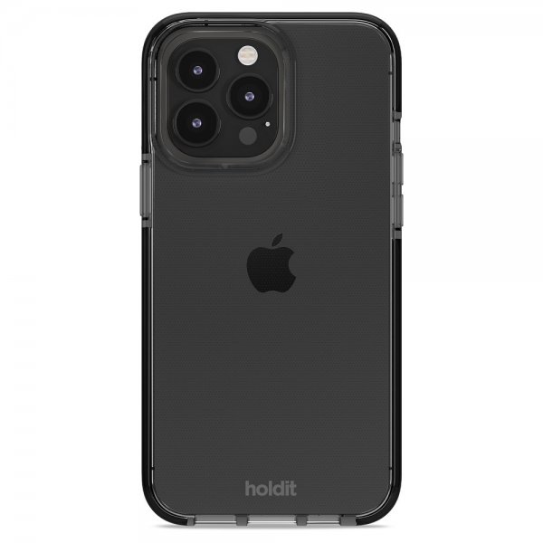 holdit iPhone 15 Pro Max Deksel Seethru Svart