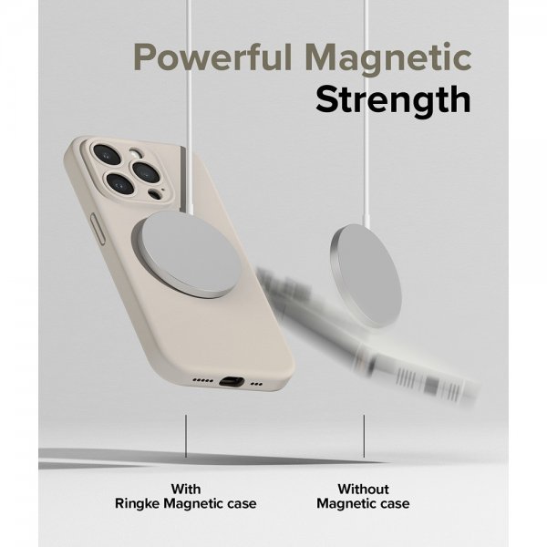 Ringke iPhone 15 Pro Max Deksel Silicone Magnetic Stone