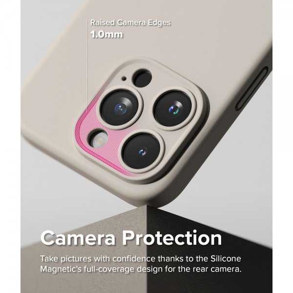 Ringke iPhone 15 Pro Max Deksel Silicone Magnetic Stone