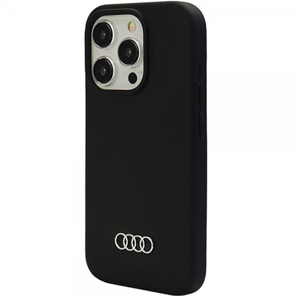 Audi iPhone 15 Pro Max Deksel Silikoni Svart