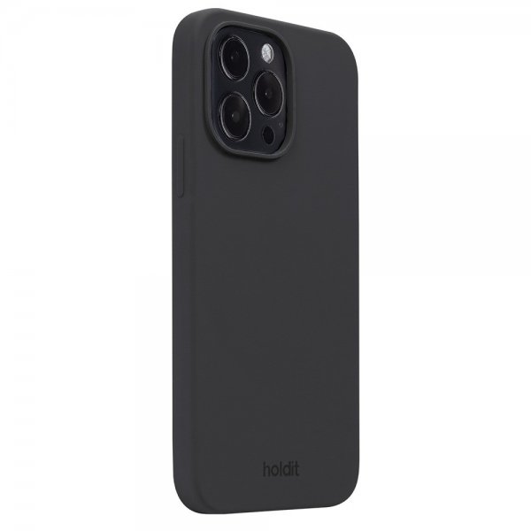 holdit iPhone 15 Pro Max Deksel Silikon Svart