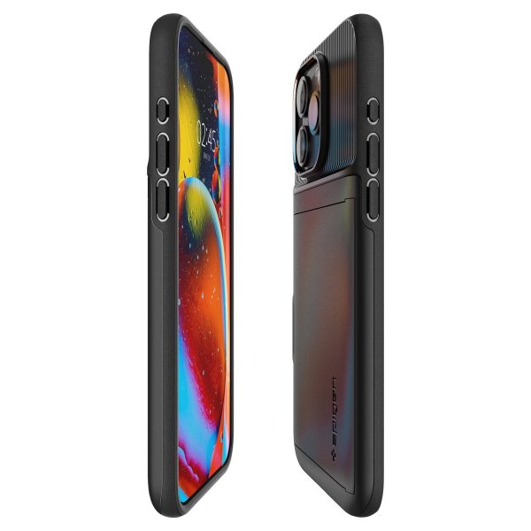 Spigen iPhone 15 Pro Max Deksel Slim Armor CS Svart