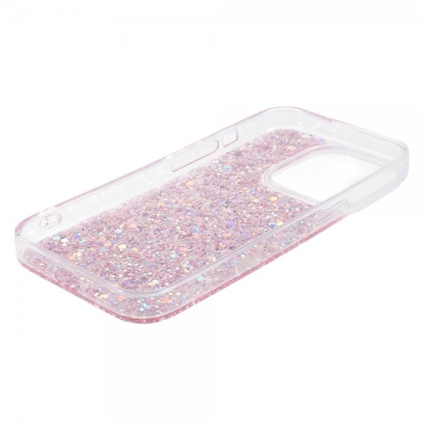 Nordic Covers iPhone 15 Pro Max Deksel Sparkle Series Blossom Pink