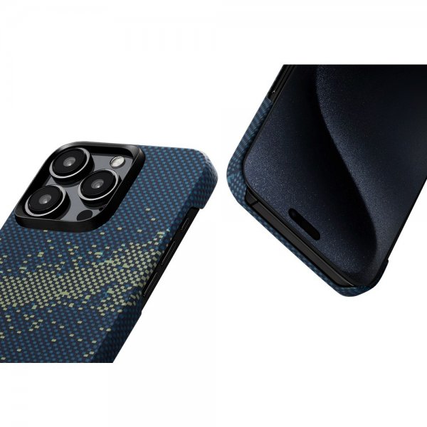 Pitaka iPhone 15 Pro Max Deksel StarPeak MagEZ Case 4 Milky Way Galaxy