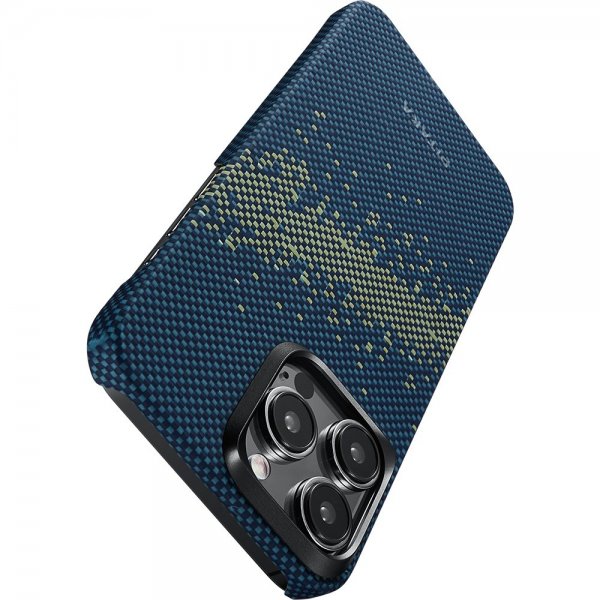 Pitaka iPhone 15 Pro Max Deksel StarPeak MagEZ Case 4 Milky Way Galaxy
