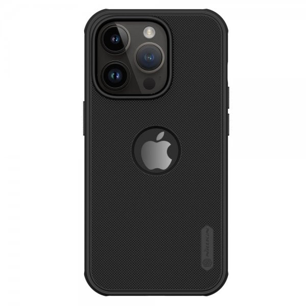 Nillkin iPhone 15 Pro Max Deksel Super Frosted Shield Pro Logo Hole Svart
