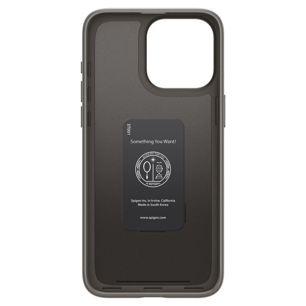 Spigen iPhone 15 Pro Max Deksel Thin Fit Gunmetal