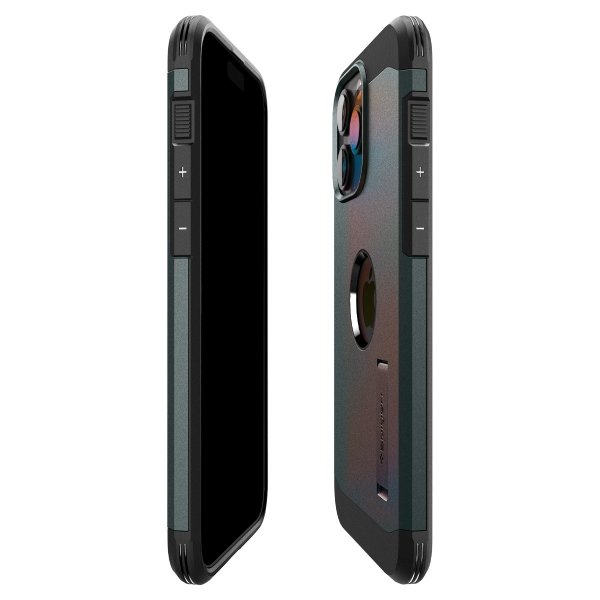 Spigen iPhone 15 Pro Max Deksel Tough Armor MagFit Abyss Green
