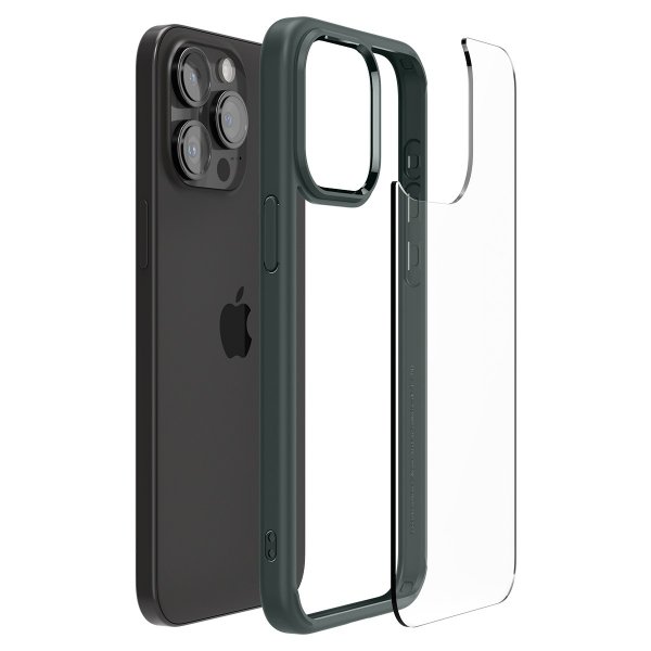 Spigen iPhone 15 Pro Max Deksel Ultra Hybrid Abyss Green
