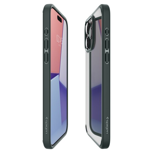 Spigen iPhone 15 Pro Max Deksel Ultra Hybrid Abyss Green