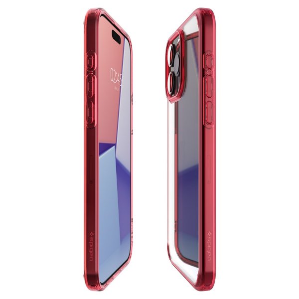 Spigen iPhone 15 Pro Max Deksel Ultra Hybrid Deep Red
