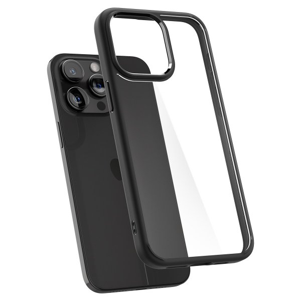 Spigen iPhone 15 Pro Max Deksel Ultra Hybrid Matte Matte Black