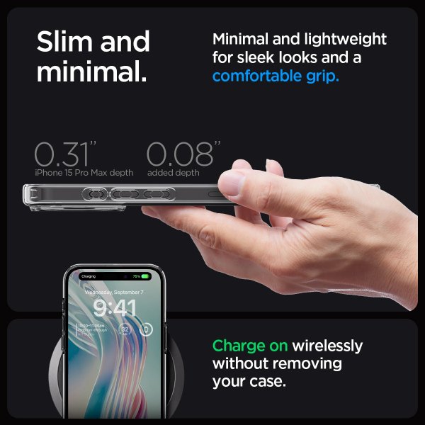 Spigen iPhone 15 Pro Max Deksel Ultra Hybrid Space Crystal