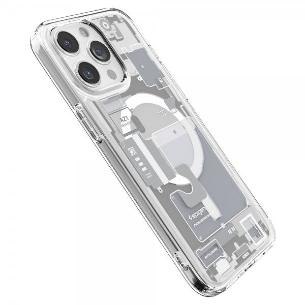 Spigen iPhone 15 Pro Max Deksel Ultra Hybrid Zero One MagFit Hvit