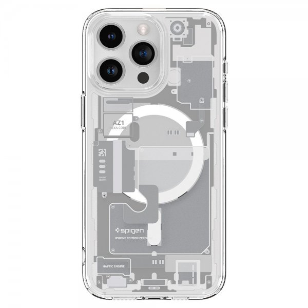Spigen iPhone 15 Pro Max Deksel Ultra Hybrid Zero One MagFit Hvit