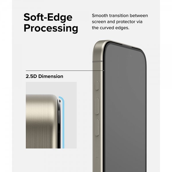 Ringke iPhone 15 Pro Max Skjermbeskytter Easy Slide 2-pakning