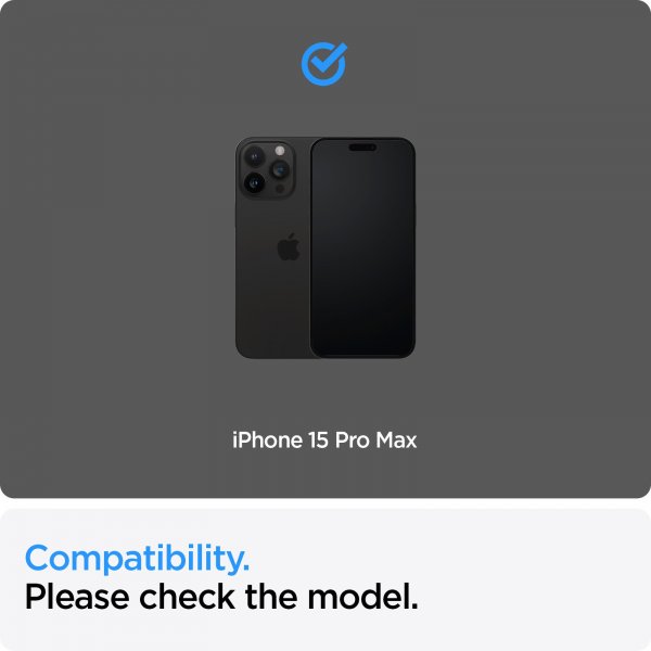 Spigen iPhone 15 Pro Max Skjermbeskytter GLAS.tR ALIGNmaster 2-pakning