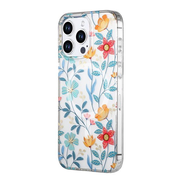 iPhone 15 Pro Deksel Blomstermønster MagSafe Kvister