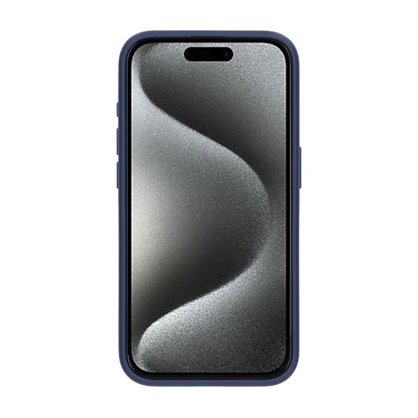 iPhone 15 Pro Deksel Roterbart Stativ Blå