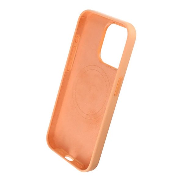 Rvelon iPhone 15 Pro Deksel Silikon MagSafe Gul