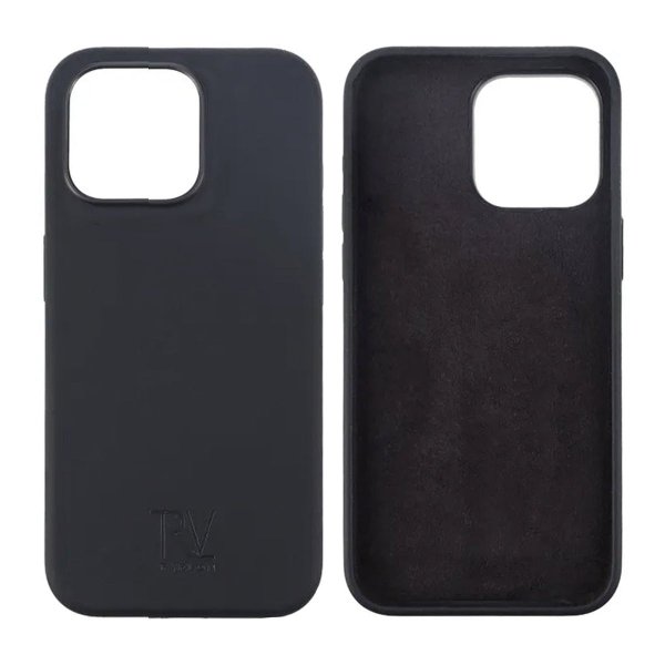 Rvelon iPhone 15 Pro Deksel Silikon Svart