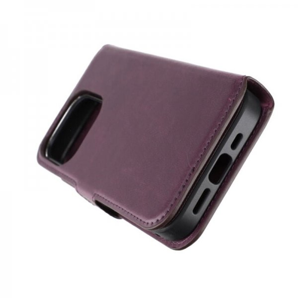 Rvelon iPhone 15 Pro Etui Detachable Wallet Case Lilla