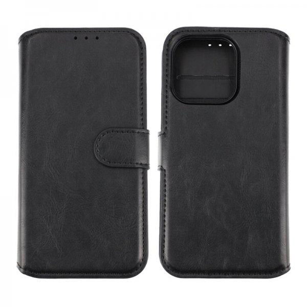 Rvelon iPhone 15 Pro Etui Detachable Wallet Case Svart