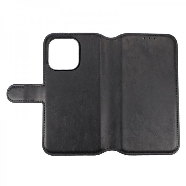 Rvelon iPhone 15 Pro Etui Detachable Wallet Case Svart