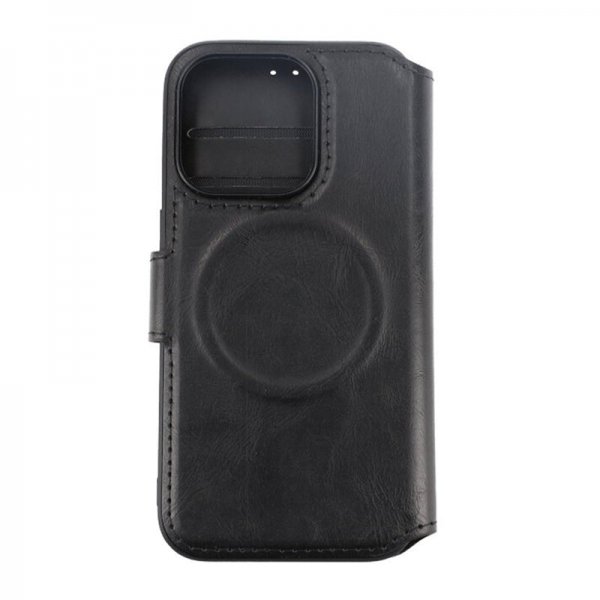 Rvelon iPhone 15 Pro Etui 4 Kortlomme MagSafe Svart