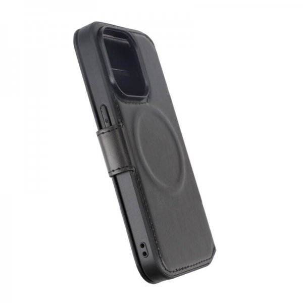 Rvelon iPhone 15 Pro Etui 4 Kortlomme MagSafe Svart