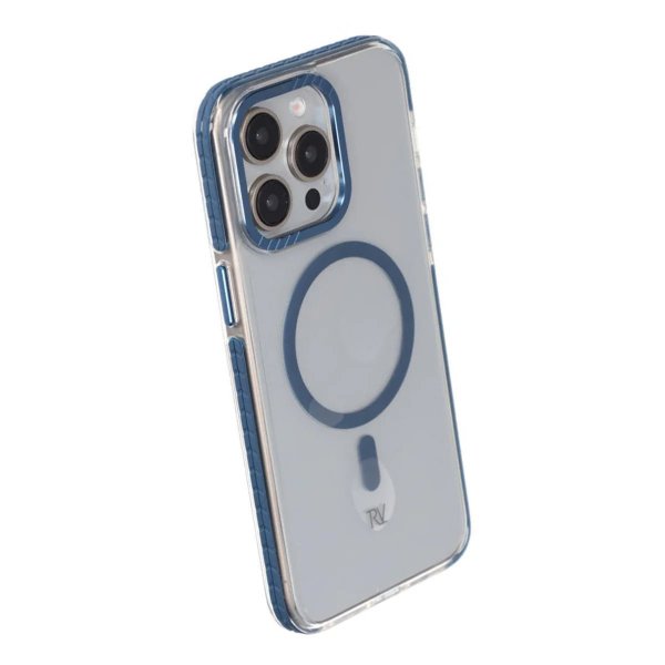 Rvelon iPhone 15 Pro Deksel Forsterkede hjørner Blå